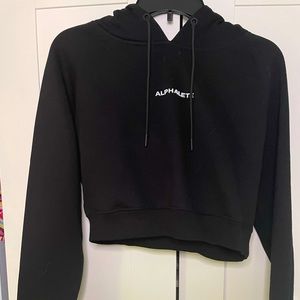Alphalete Black Crop Hoodie